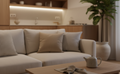japandi decor low light apartment