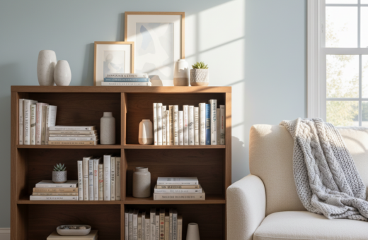 The Easiest Way to Make Open Shelves Look Calm and Organized